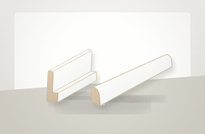 Sill plate and tilt rod photo-style shutter component profile reference