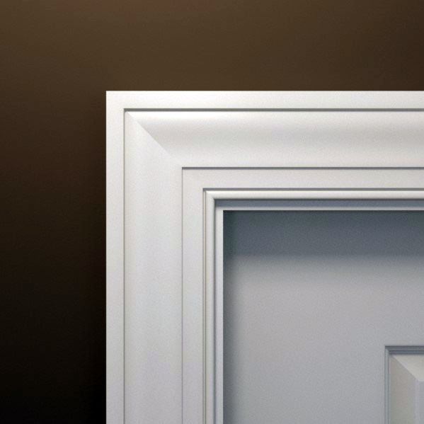 White door casing profile