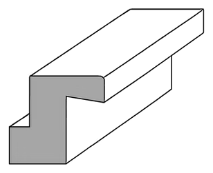 Flat Z-Frame profile drawing