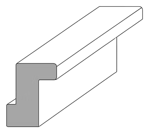 Z-Frame No Bead profile drawing