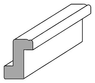 Z-Frame Beaded profile drawing