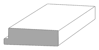 Top/Bottom Rail profile drawing