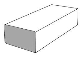 Flat Stile S4S profile drawing