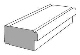 Double Bead Rabbet profile drawing