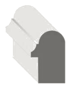 Round Backband Backband Moulding profile drawing
