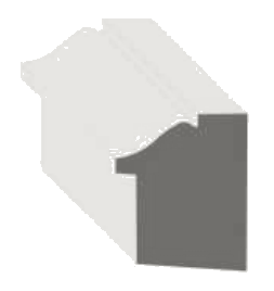 Square Backband Backband Moulding profile drawing