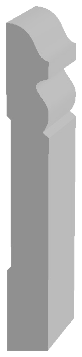 4180 Baseboard profile drawing