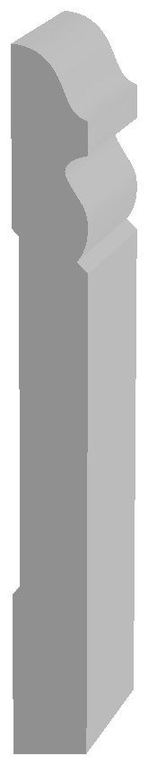 5180 Baseboard profile drawing