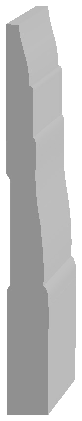 LWM366 Baseboard profile drawing