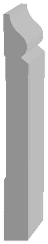 M151 Baseboard profile drawing