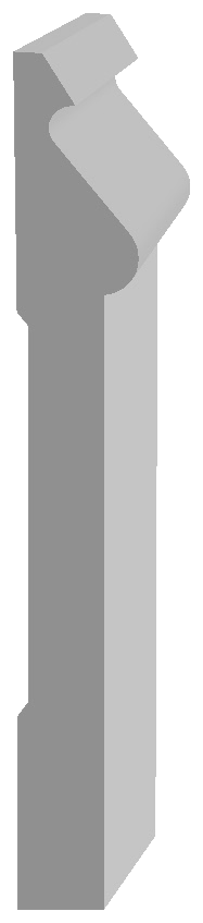 WM1635 Baseboard profile drawing
