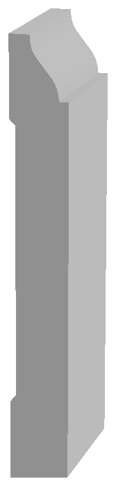 WM620 Baseboard profile drawing