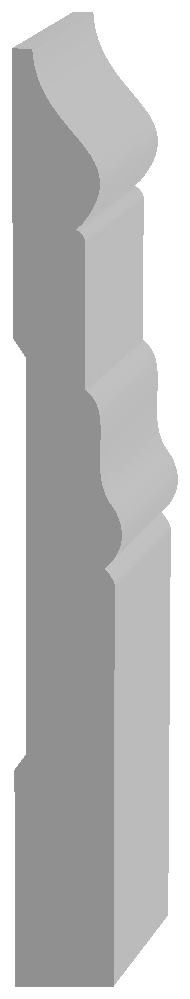WM625 Baseboard profile drawing