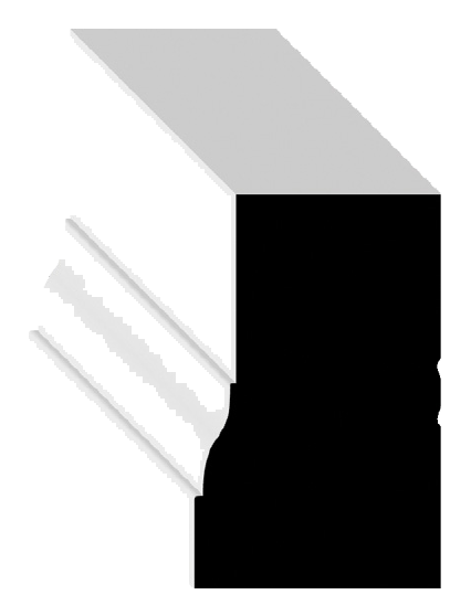 180P / 180LPVCF18 Brick Mould profile drawing