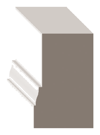 MP180T / MP180T09 / 1685886 / 1685887 Brick Mould profile drawing