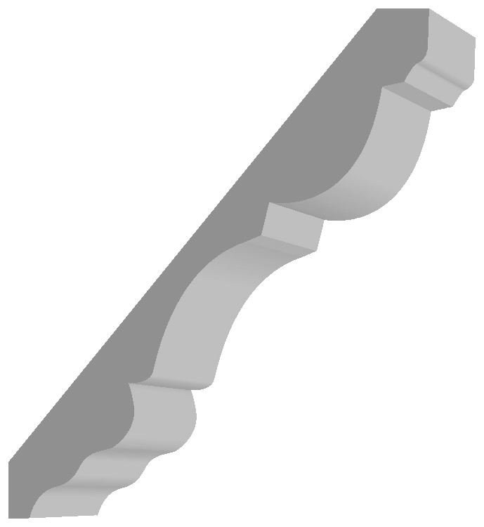 MSI512LDF Crown Moulding profile drawing