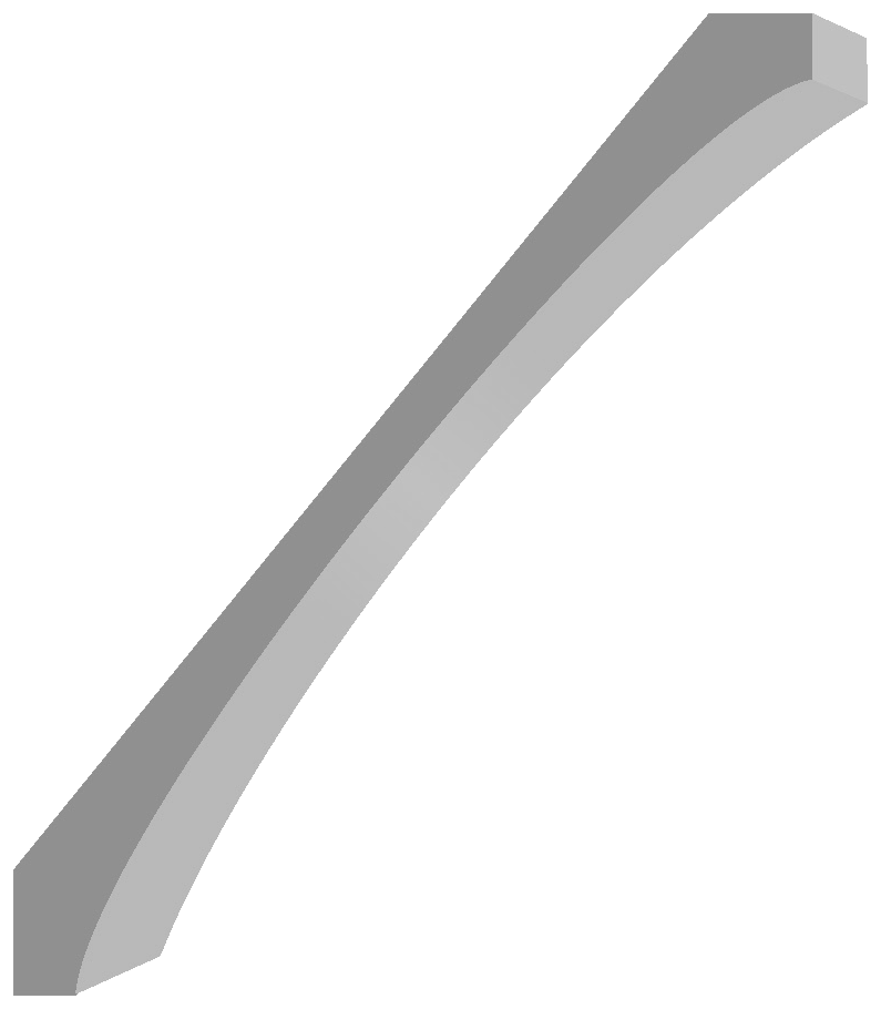 MSI7COVELDF Crown Moulding profile drawing