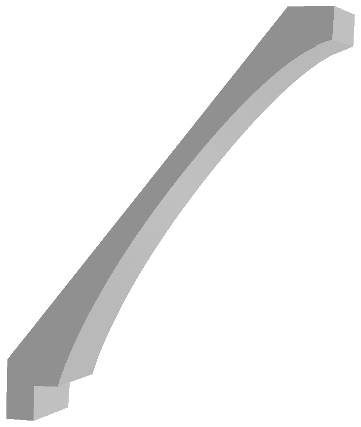 MSICR7LDF Crown Moulding profile drawing