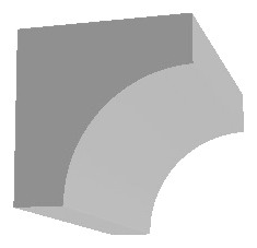 WM100 Crown Moulding profile drawing