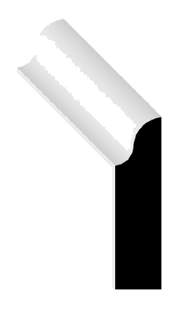 916PI102 / 916PF17 / 916PF07 Door Stop profile drawing